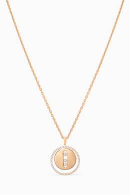 Shop Messika Gold Lucky Move Pm Diamond Necklace In 18kt Rose Gold For Women Ounass Uae