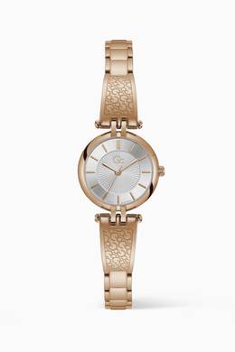 Shop Gc Silver Logochic Quartz Watch 32mm For Women Ounass Uae