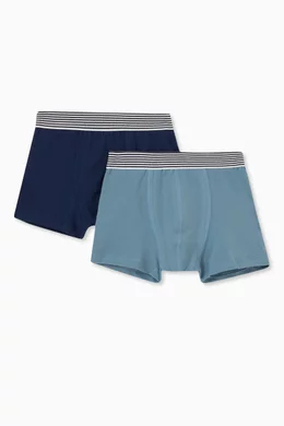 Pack of 2 Petit Bateau Boys Boxer Shorts 