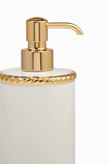 hover state of White & Gold Rope Lotion Dispenser