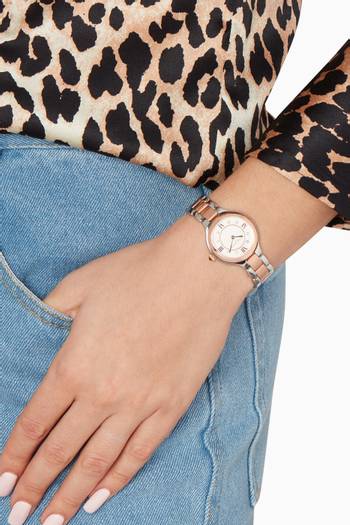 hover state of Two-Tone Classic Delight Bracelet Watch    