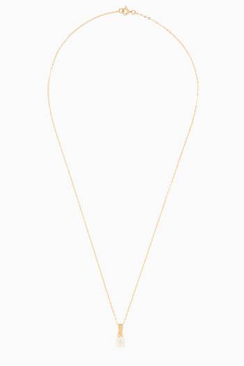 hover state of Bear Diamond Pendant Necklace in 18kt Yellow Gold        
