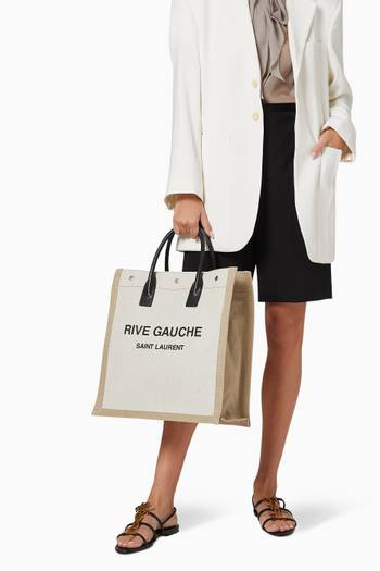 hover state of Rive Gauche N/S Shopping Bag in Canvas  