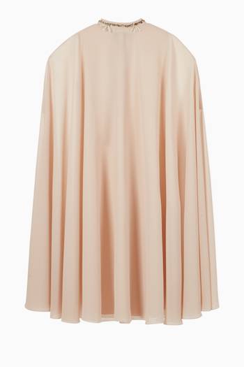 hover state of Embroidered Chiffon Cape  