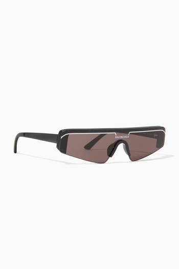hover state of Ski D-Shaped Sunglasses in Acetate    