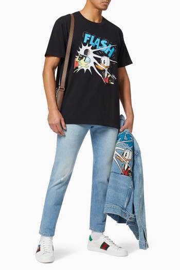 hover state of x Disney Donald Duck Cotton Linen T-Shirt     