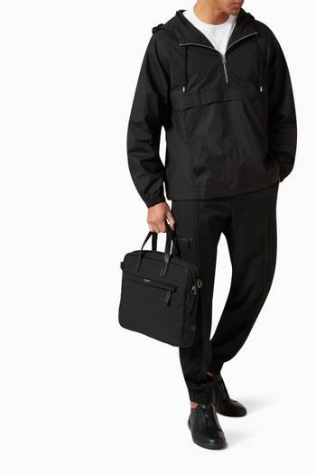 hover state of GA Laptop Briefcase in Nylon & Leather  