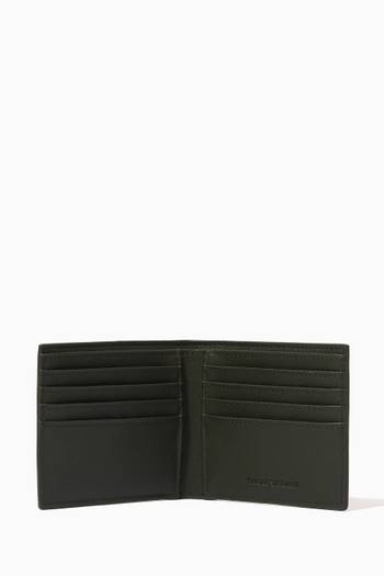 hover state of Saffiano Print Wallet in Regenerated Leather