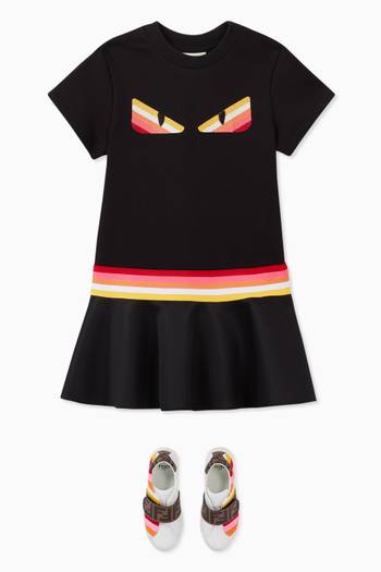 hover state of Monster Eyes Dress in Cotton Jersey  