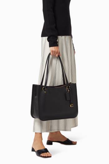 hover state of Tyler Carryall Bag in Pebble Leather   