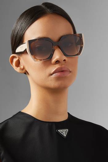 hover state of Cat-Eye Sunglasses in Acetate