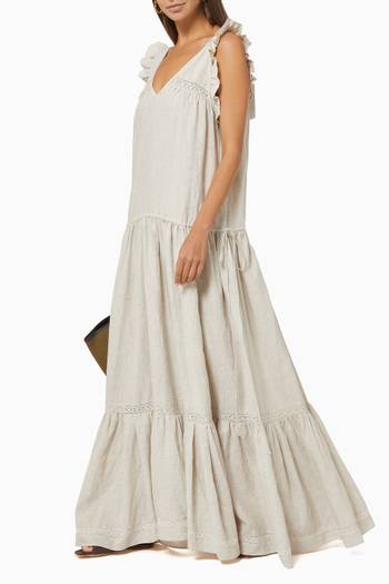 hover state of Gracie Maxi Dress in Linen  