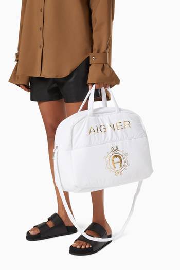 hover state of Logo Diaper Bag in Polyester      
