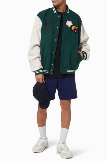 hover state of Varsity Jacket in Recycled Wool  