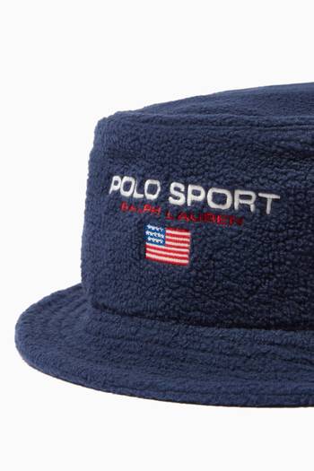hover state of Polo Sport Loft Bucket Hat in Fleece