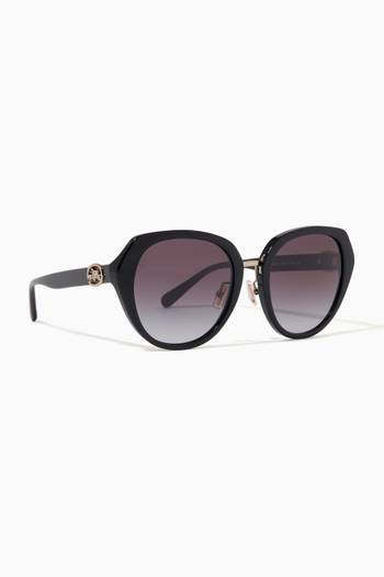 hover state of Round Sunglasses in Acetate   