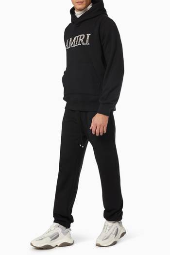 hover state of Leopard Logo Sweatpants in Cotton Terry   