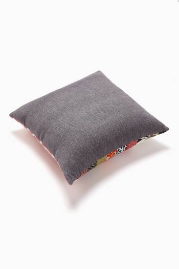 hover state of Stripe Patchwork Cushion, 50 x 50cm