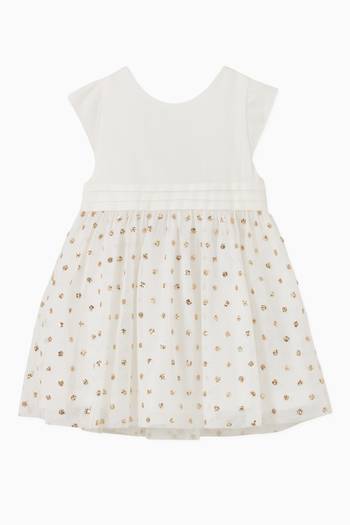 hover state of Dress in Cotton & Glitter Polka Tulle 