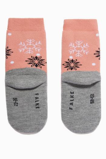 hover state of Active Snowstars Socks in Knit    