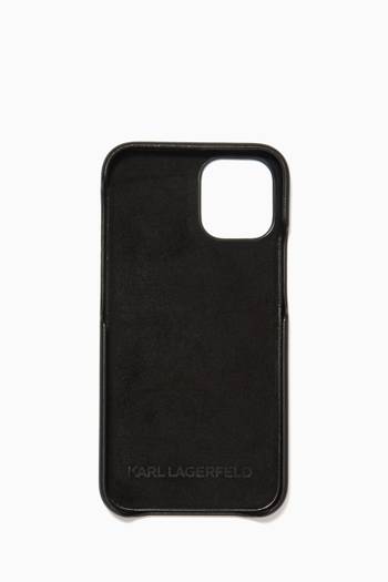 hover state of Karl & Choupette Iphone 12 Mini Cover in PU