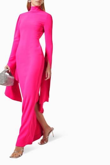 hover state of Layla Maxi Dress in Crepe