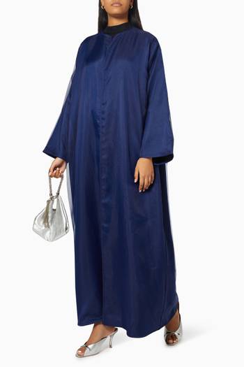 hover state of Long Sleeve Abaya in Bubble Organza  