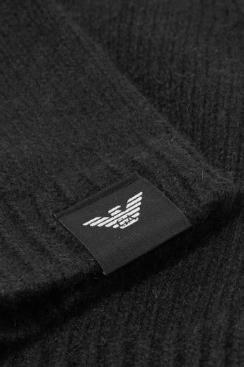 hover state of EA Beanie Hat in Cashmere Knit  