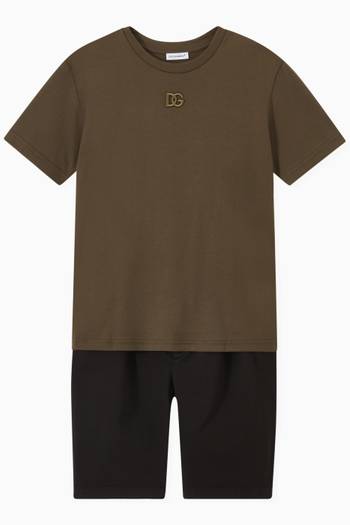 hover state of DG Interlock T-shirt in Cotton Jersey 