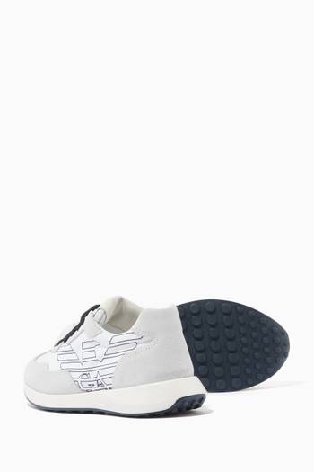hover state of EA Eagle Lace Up Sneakers in Nylon & Suede