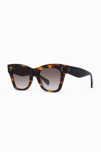 hover state of Cat Eye Sunglasses in Acetate