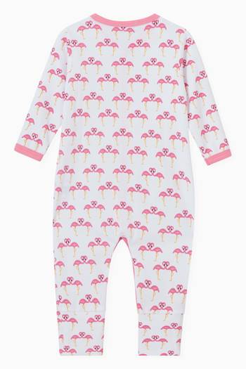 hover state of Pinky Printed Playsuit in Pima Cotton 