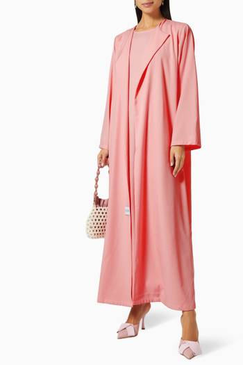 hover state of Abaya Set in Crepe 