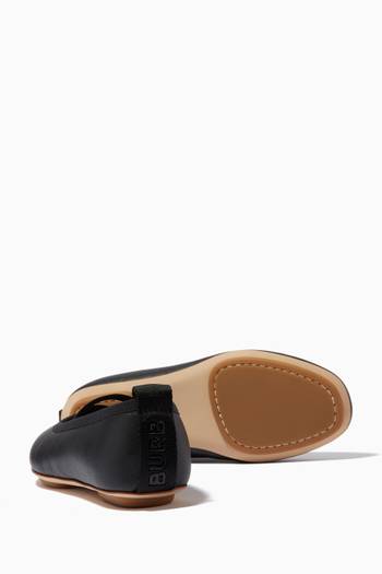 hover state of Mini Grace Ballerinas in Leather  