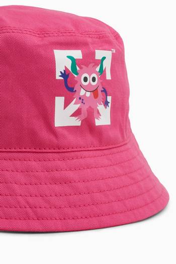 hover state of Monster Logo Bucket Hat 