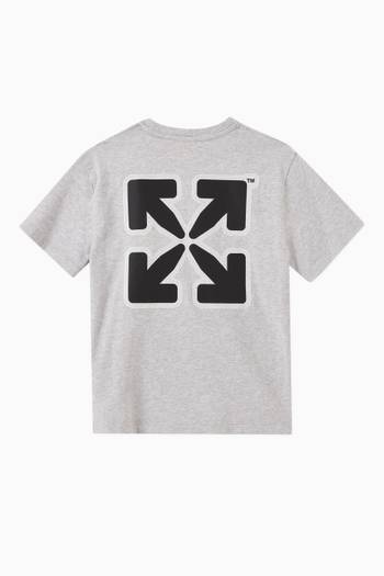 hover state of Rounded Layer Logo T-shirt in Cotton Jersey          