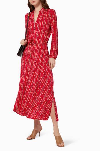 hover state of Trionfo Patterned Dress in Viscose 