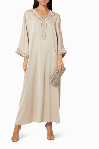 hover state of Sunset Embroidered Oversized Kaftan  