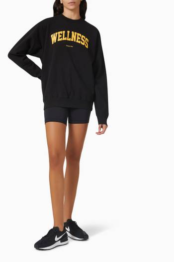 hover state of Wellness Ivy Crewneck Sweatshirt in Cotton  