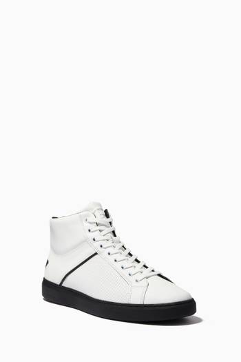 hover state of Ankle High Sneakers in Calfskin Leather  