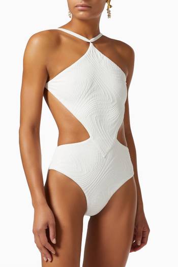 hover state of Sabath Swimsuit in Textured Lycra