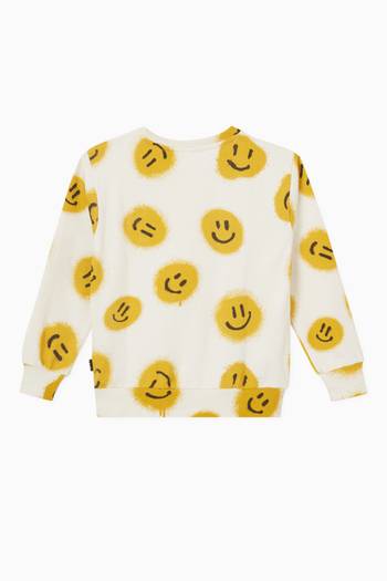hover state of Mik Smiley Sweatshirt in Organic Cotton 