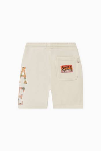 hover state of WAVE Artwork Print Shorts in Cotton