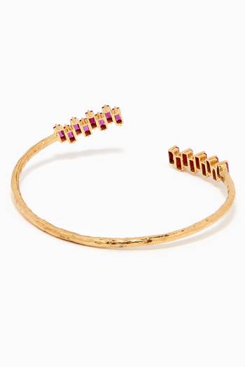 hover state of Ruby Open Bracelet in 18kt Yellow Gold  