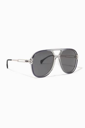 hover state of Navigator Frame Sunglasses in Acetate & Metal 