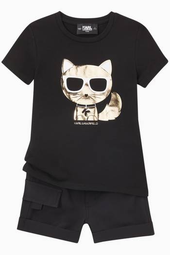 hover state of Choupette T-shirt in Cotton-blend Jersey   
