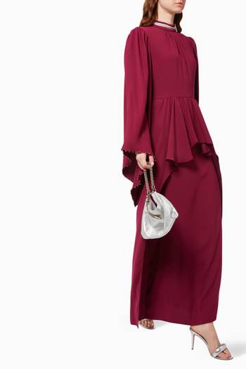 hover state of Wide Sleeve Maxi Dress 