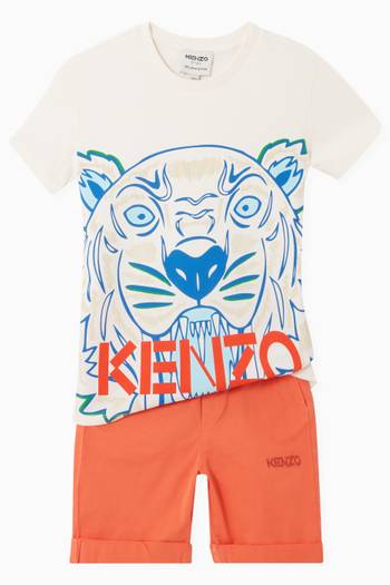 hover state of Tiger Print T-shirt in Cotton