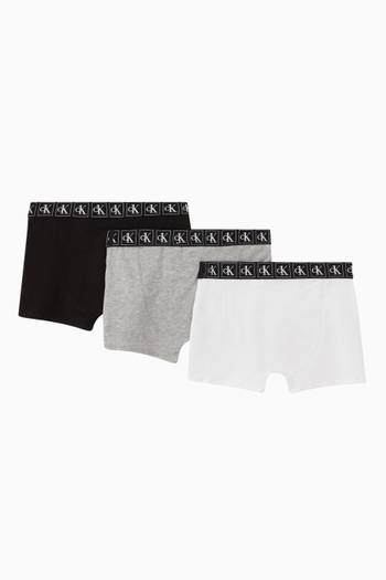 hover state of 3-Pack Logo Trunks in Stretch Cotton Jersey