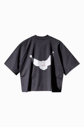 hover state of Dove No Seam Cropped T-shirt in Dry Jersey    